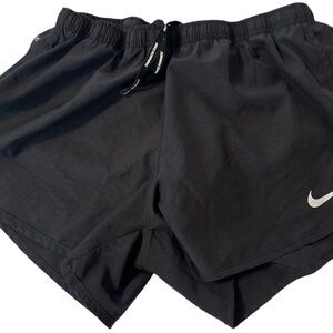 Nike Women’s Dri-Fit Running Shorts Black Tempo Brief Lined Ladies Zip Medium
